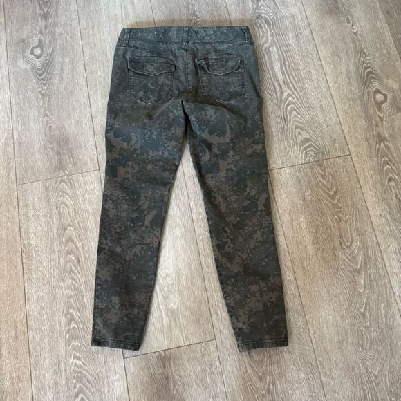 Ann Taylor LOFT Marisa Camo Women’s Green Denim Skinny Stretch Jeans Size 6 - Picture 3 of 9